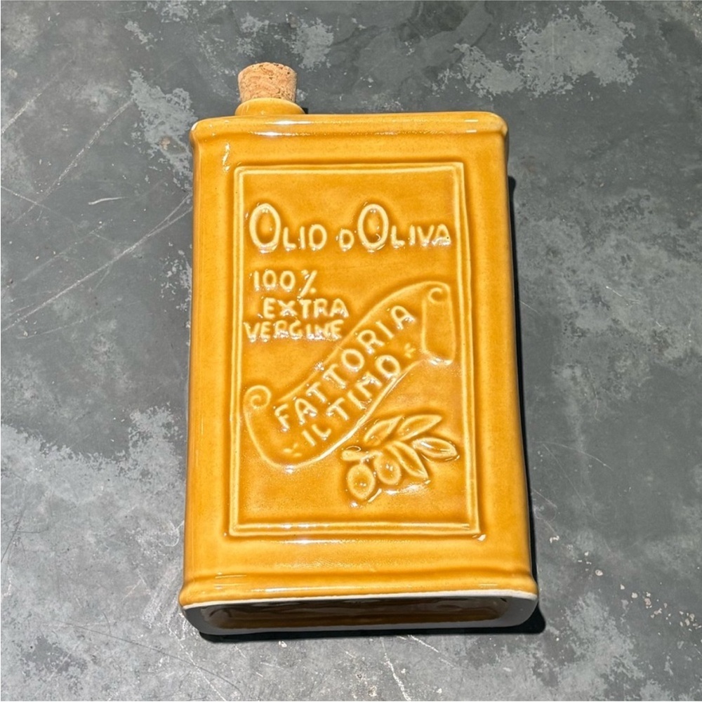 Anthropologie Mustard Ceramic Base